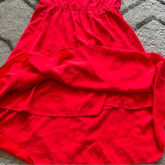 Athleta Martinque Dress Bright Coral Mini Sleeveless Elastic Waist medium - Picture 9 of 12